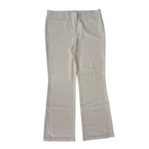 NWOT Boston Proper Spandex Blend Cream Ivory Knit Wide Leg Pants Sz XL